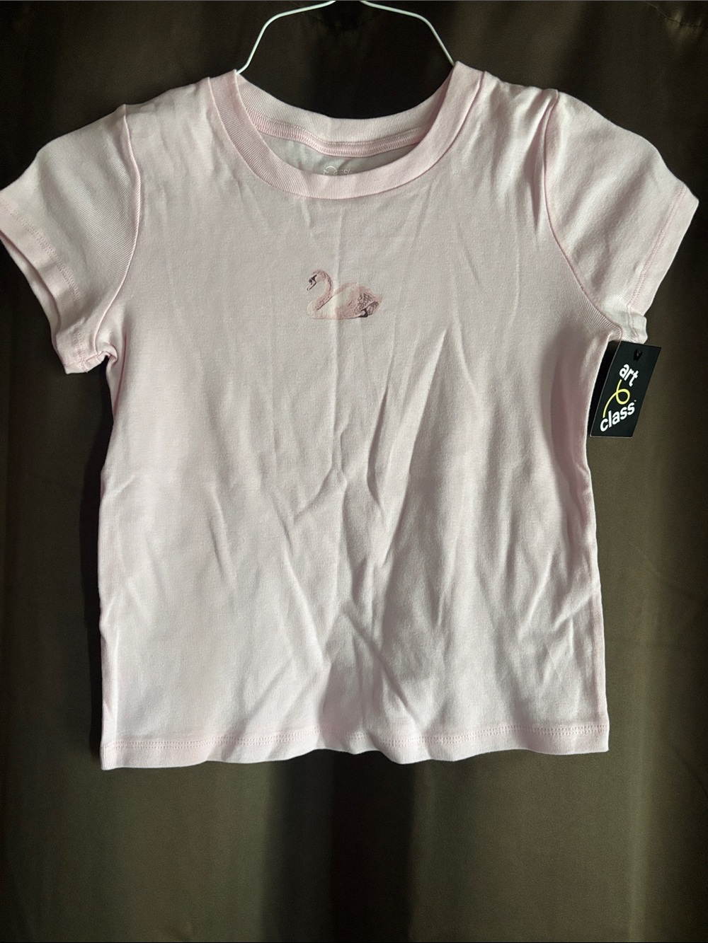 art class Light Pink Swan Short Sleeve Tee